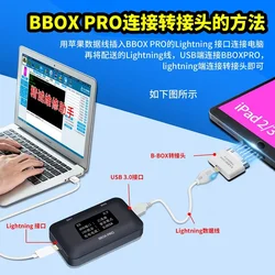 JC BBOX Pro B BOX DFU Box jeden przycisk fioletowy ekran tryb IOS A7-A11 dla IPhone 6-X IPad Unbind WIFI modyfikować dane NAND Syscfg