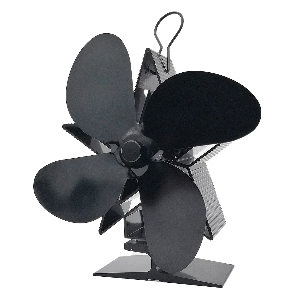 

Heat Powered Wood Stove Fan for Efficient Air Circulation Silent 4 Blade Design for Log Burners and Fireplaces