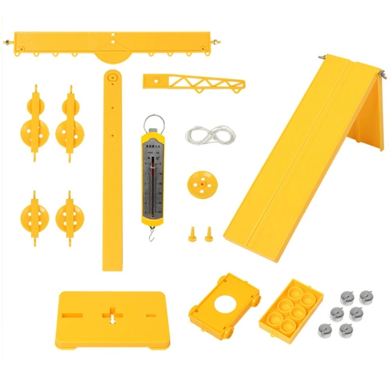 Mechanics Friction Experiment Set with Pulley, Levers, Dynamometer Accessories