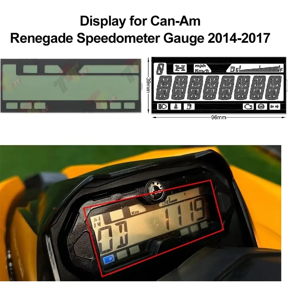 Speedometer Gauge Display Replacement for Can-Am Maverick/Renegade/Commander 800R 500 1000 Outlander