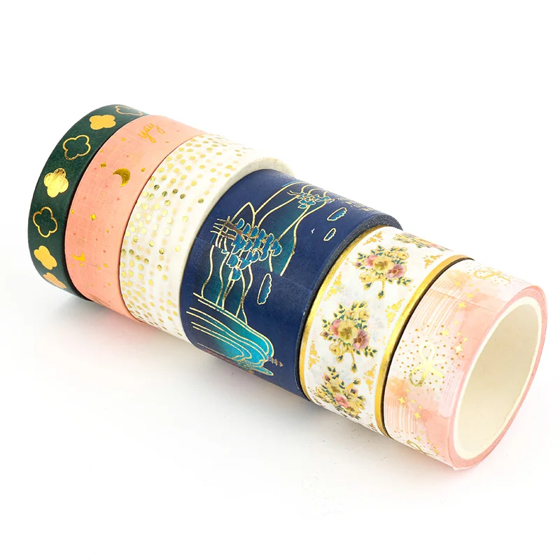 Vograce-Fita Glitter Washi, Design personalizado, Minha papelaria japonesa, Produto personalizado