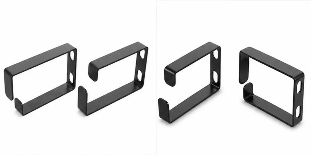 2Pcs Vertical Rack Cable Organizer Hook 2.7x1.8x0.5in Server Cabinet Network Manager Recording Studio Cable Organizing Tool Rack