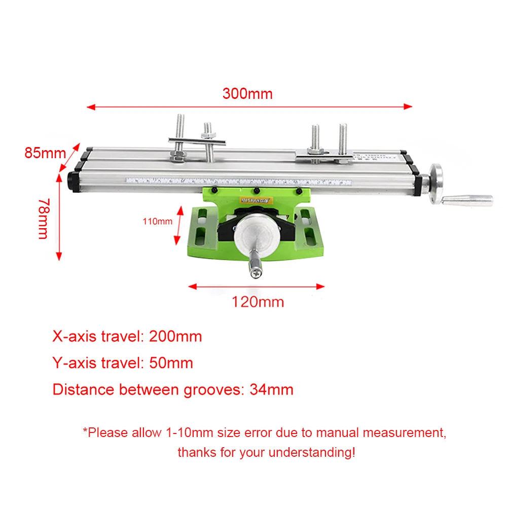 Worktable Milling Machine Multifunction Working Slide Table Vise Fixture Adjustment Worktable With Plat Nose Pliers For Drill