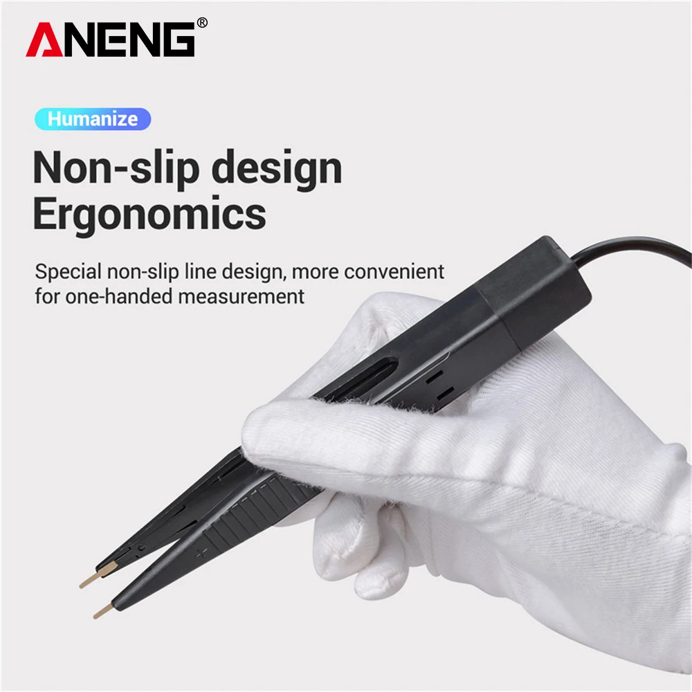 ANENG Universal Capacitor Clip LCR Test Clip Capacitor Resistance Detector Line Capacitance Test Leads SMD Test Tools