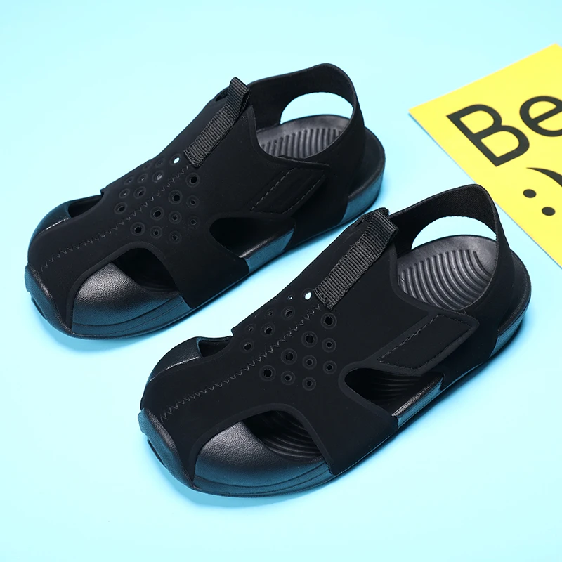 Baby girl shoes comfortable sandals 2024 new children shoes beach indoor cute non-slip soft bottom boys sandals children sandals