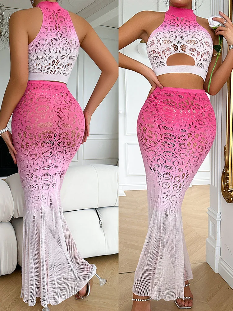 Hot Sexy Fishnet Aderente Abito in pizzo Donna Lingerie sexy Calze erotiche Biancheria intima trasparente Abito da notte di moda Abiti porno