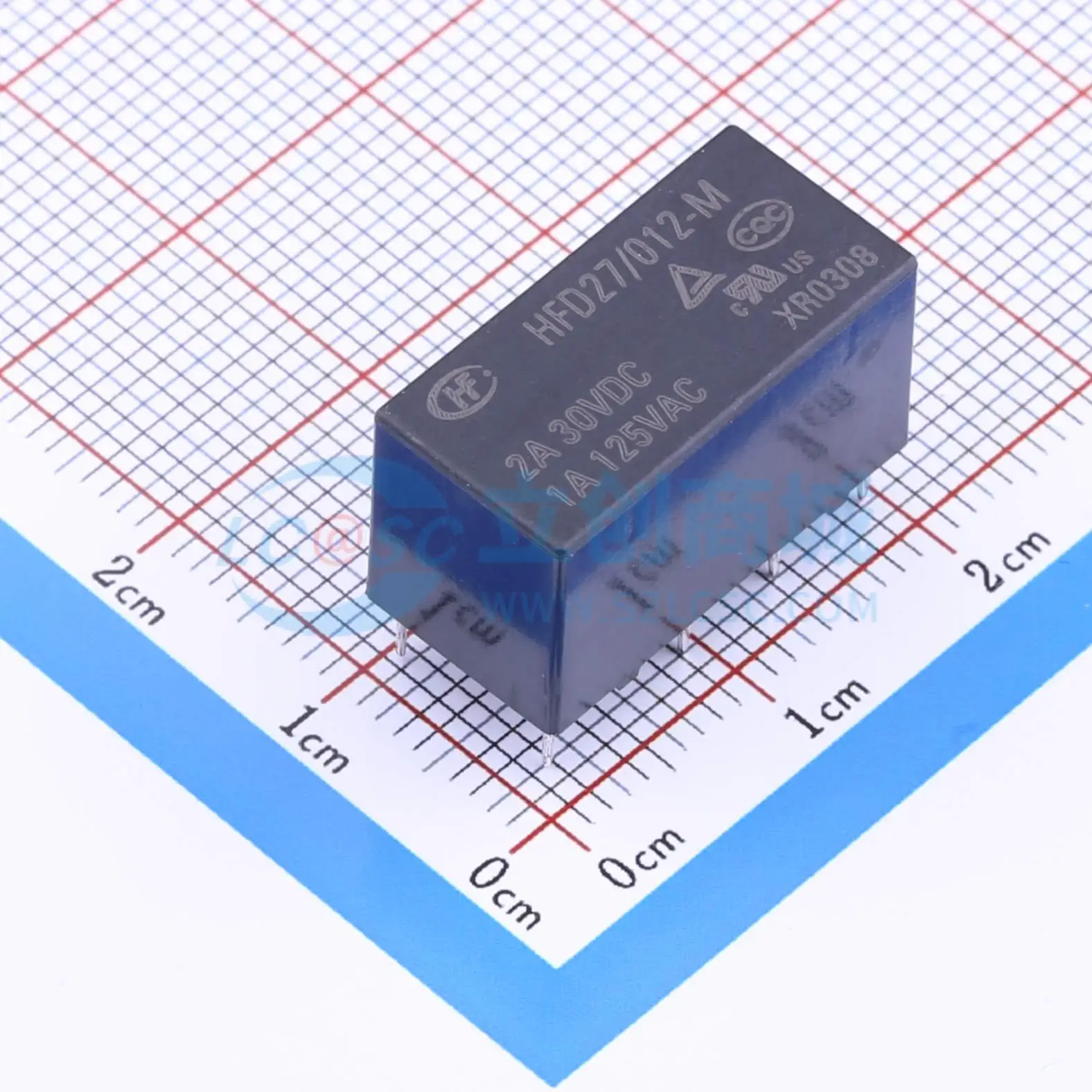 

12pcs HFD27/012-M 12V DIP 20.2x10.2mm DPDT Signal Relay PCB Electronic Switch