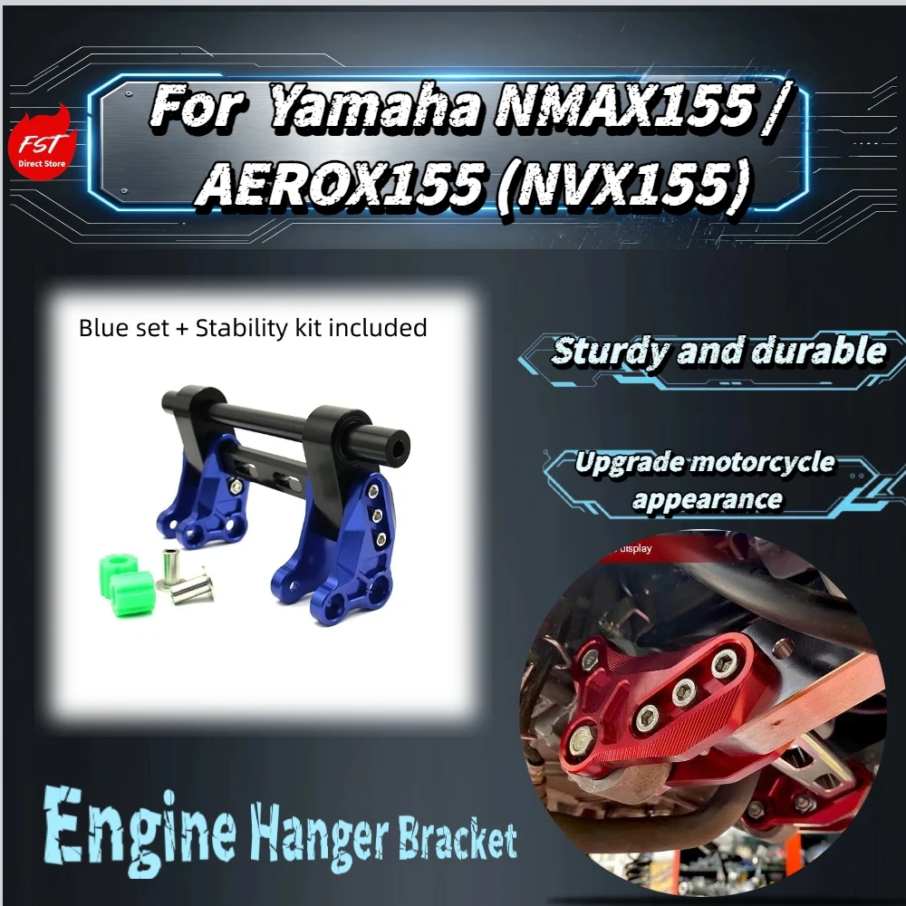 For Yamaha NMAX155 AEROX155 (NVX155) Engine Hanger Bracket Reinforced Engine Stabilizer Mount Kit Mod Accessories