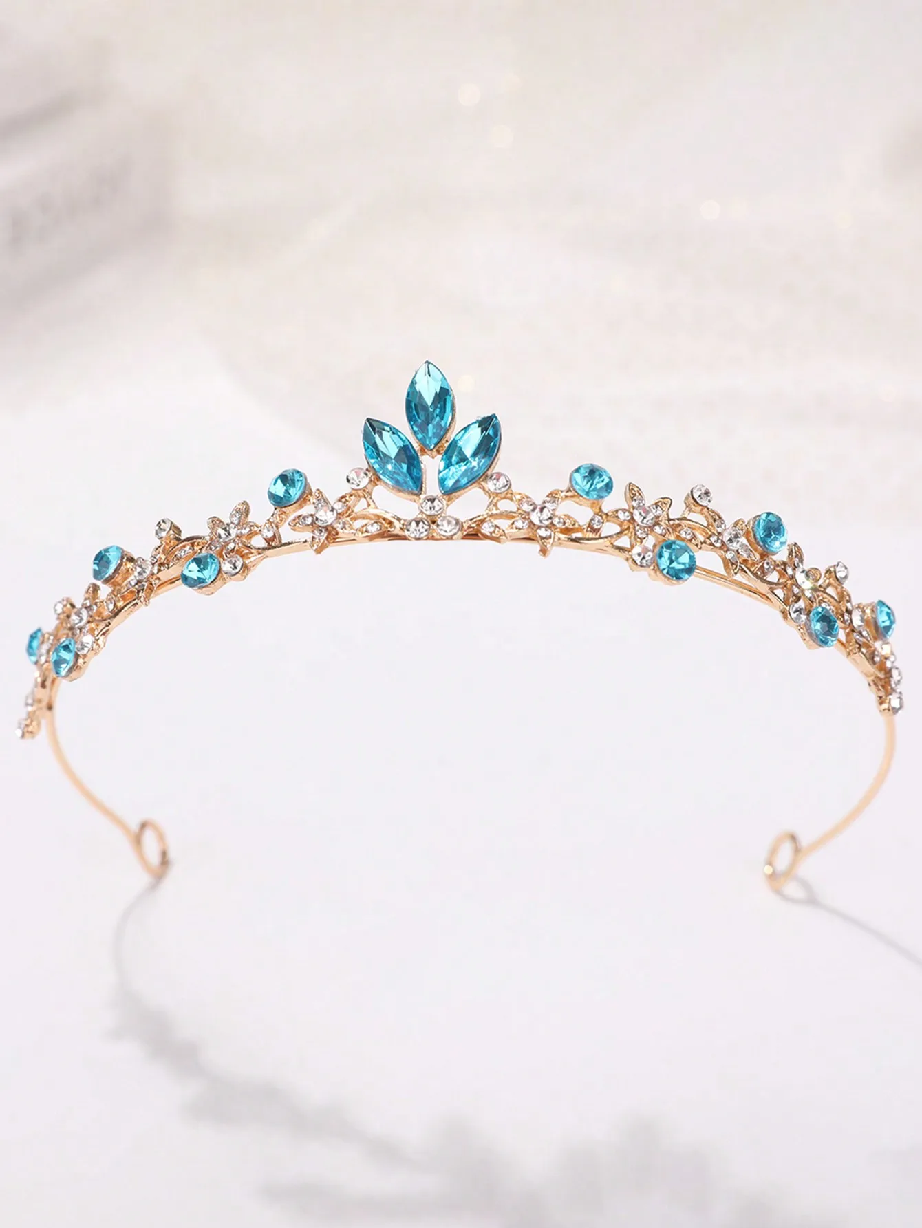 

1pc Luxury Sweet Crystal Princess Crown Headband For Girls