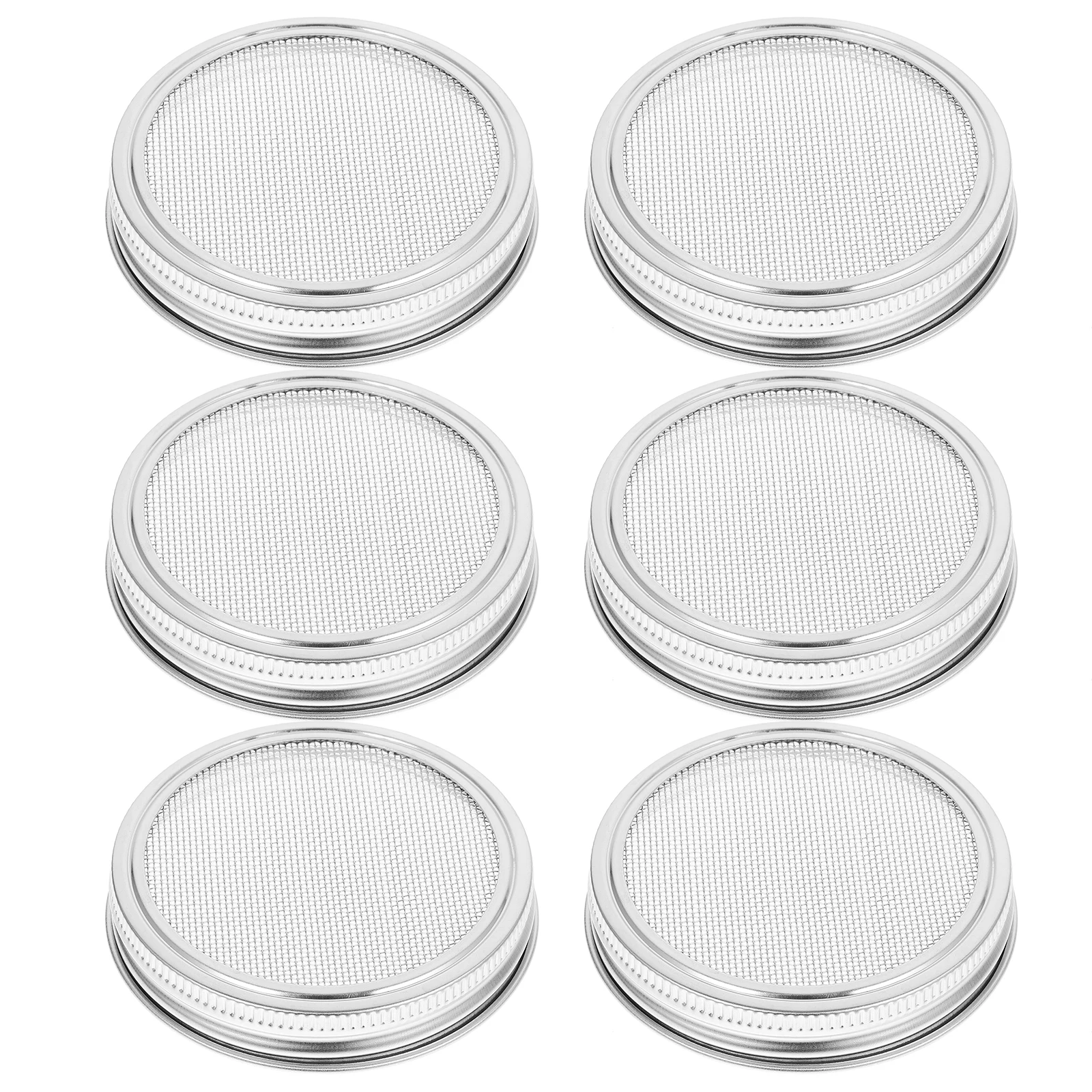 

9pcs 86Mm Stainless Steel Sprouting Lids For Wide Mouth Mason Jars Organic Sprout Growing Kitchen Use Easy Drain Strainer Lid