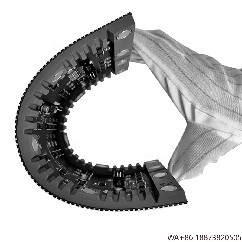 LED Top qualité RGB matrice SMD 1.8 signalisation intérieure extérieure Flexible ronde circulaire incurvée panneau d'affichage souple Module de courbe