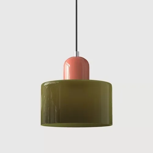Europese Retro Glazen LED-hanglampen Slaapkamer Hoofdeinde hanglamp Restaurant Bar Koffieshop Bar Verlichtingsarmaturen