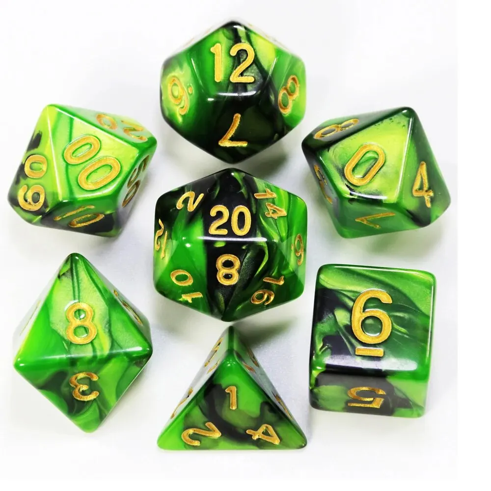 Dice DND Game Dice Role Dice Mixing Colours Dice Set With Bag 9 Different Styles Available For Portable RPG TRPG Games