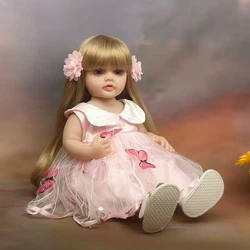 Lifelik 55cm 22inch Reborn Baby Girl Doll With Full Soft Silicone Body Alive Newborn Princess Toddler Bebe Birthday Gift