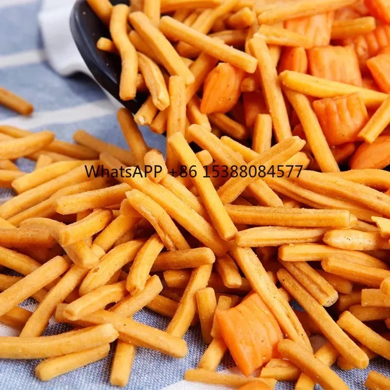 

High Productivity Automatic Extruded Fried Sticks Wheat Flour Snacks Extruder New Condition Snack Food Process Line