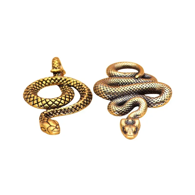 2025 Year of the Snake Chinese Zodiac Keychain Pendant Creative Brass National Trend Transit Lucky Copper Gifts