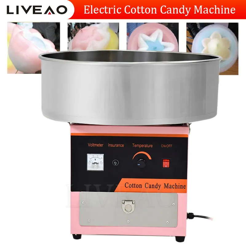 Diy Sweet Cotton Candy Machine Fancy Brushed Electric Cotton Spun Sugar Floss Machine Girl Boy Gift Children's Day