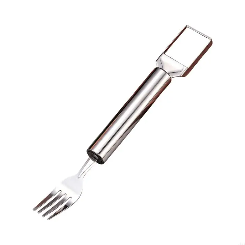 L43A Stainless Steel Watermelon Cutter with Safety Edges and Portable Design Melons Cutter for Precise and Cleaning