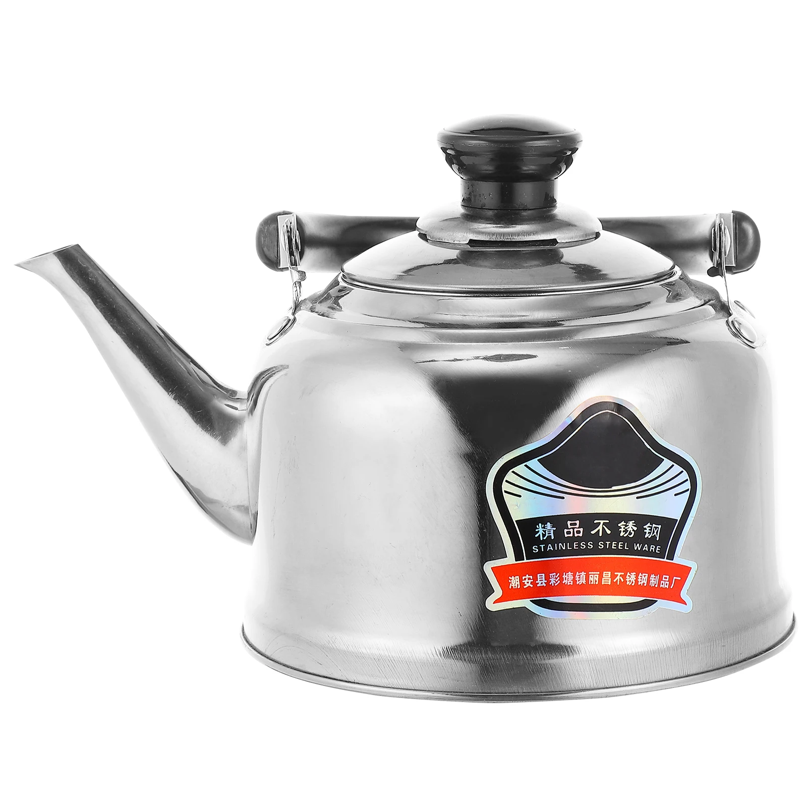 

Stainless Steel Whistling Kettle Portable Teakettle Anti scald H Large Capacity Lightweight Outdoor Camping Gas Electric