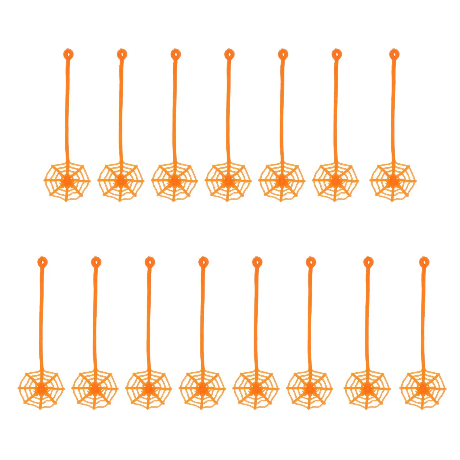 15 Pcs Toy Viscous Spider Web Halloween Sticky Toys Party Gifts Elastic Funny Hand Interesting Orange Children Kids