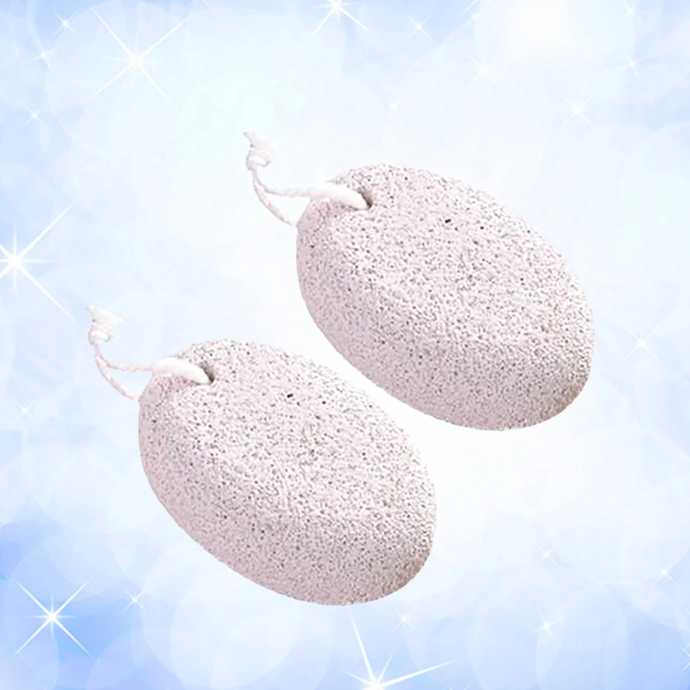 

2Pcs Natural Stone Foot File Double-Sided Callus Remover Pedicure Tool Dead Skin Remover Foot Care Scrubber Rough Surface Feet