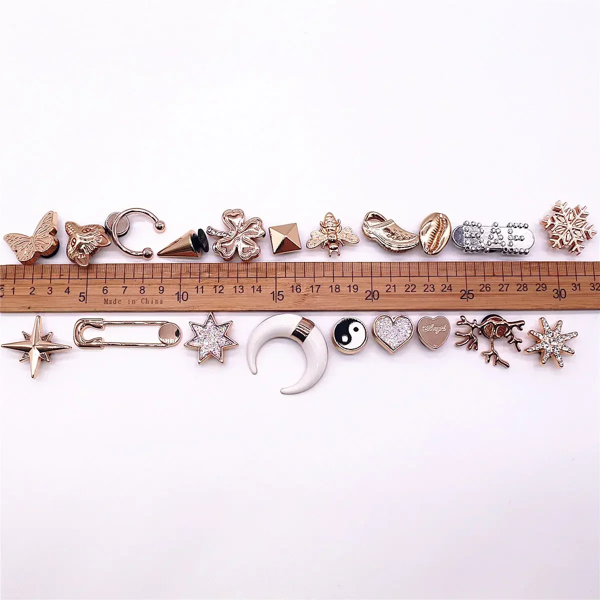 1 Pcs Luxury Gold Metal Shoe Charms Accessories Rivet Fine Color Bling Rhinestone Designer Sandal Decarations for Girl Gifts