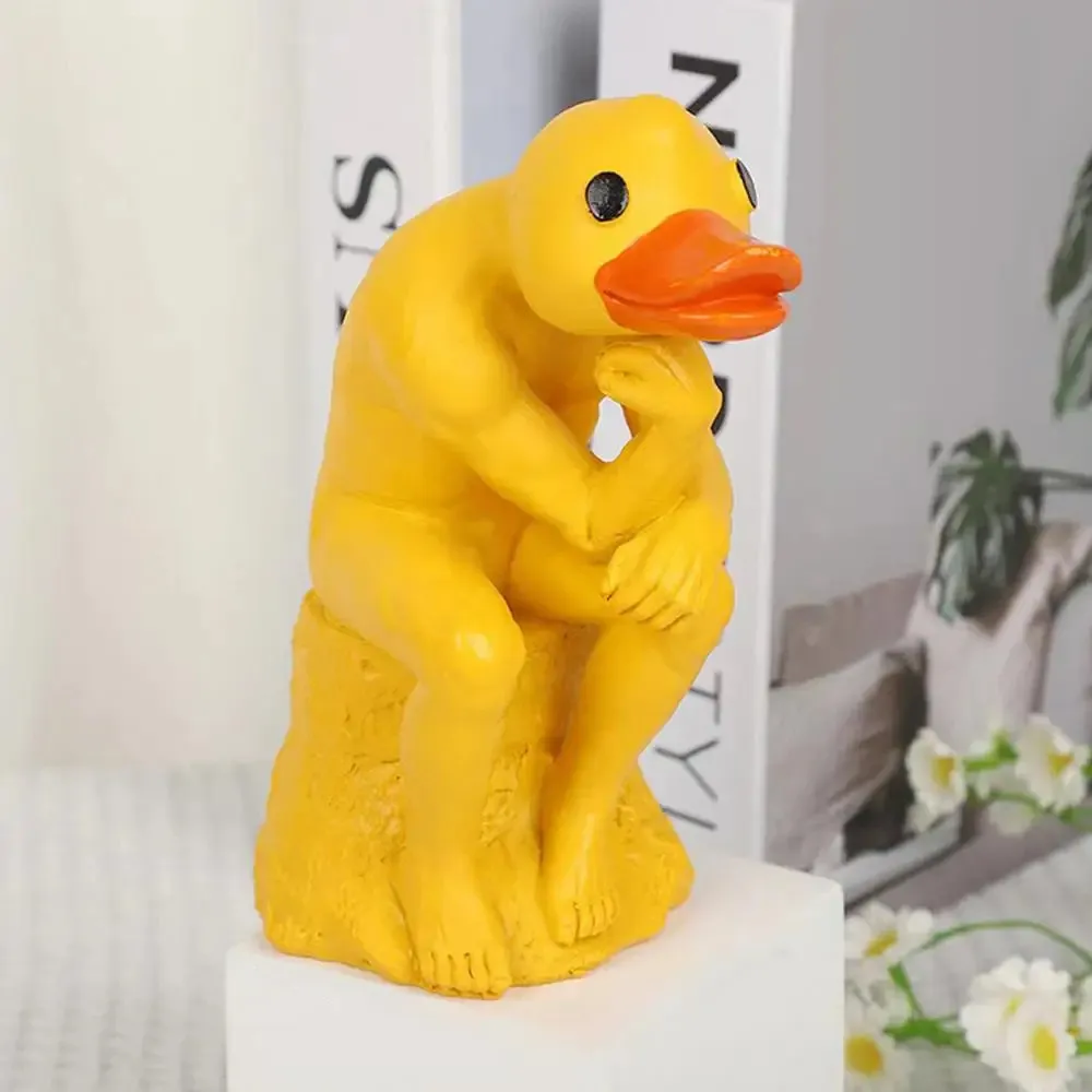 

Thinking Duck Statue Yard Decorations Funny Animal Decorations Duck Statues For Garden Decoration Resin Figures