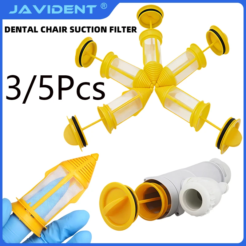 

3/5Pcs Dental Chair Saliva Ejector Drain Filter Connector; Dental Unit Accessories, Tools, and Instruments; Oral Filter