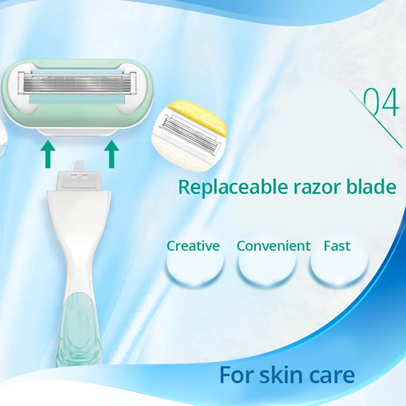 Gillette Venus Women‘s Razor 5 Layers Blade Smooth Blades Hair Removal Knife for Women Aloe Anti-allergy Hair Remover