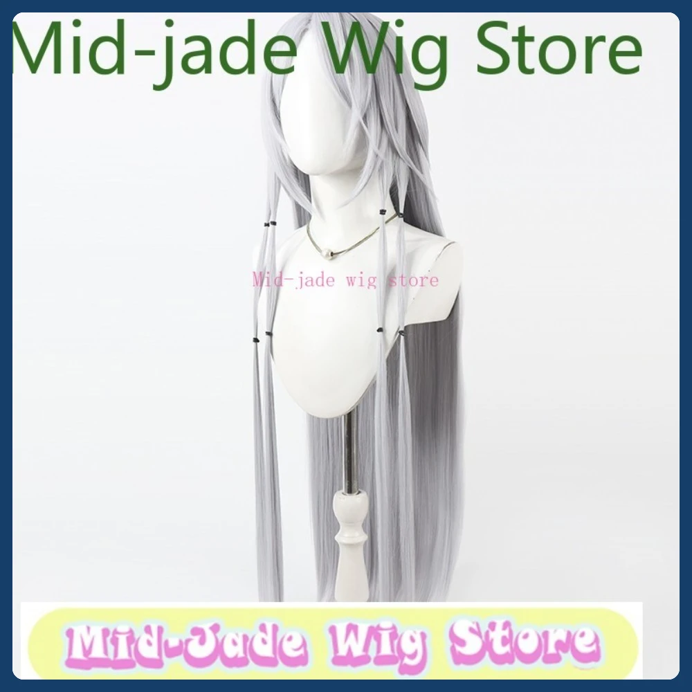 منتصف اليشم شعر مستعار مخزن دمية فتاة شعر مستعار تأثيري هالوين أنيمي لعبة دور اللعب الاصطناعية الشعر الملابس الدعائم #5