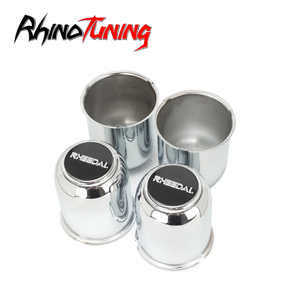 

RhinoTuning 2/4pcs 81mm/3.19" Carbon Steel PUSH-THRU HUB CENTER CAP For Travel Trailer Camper RV Push Thru Metal Hub center Caps