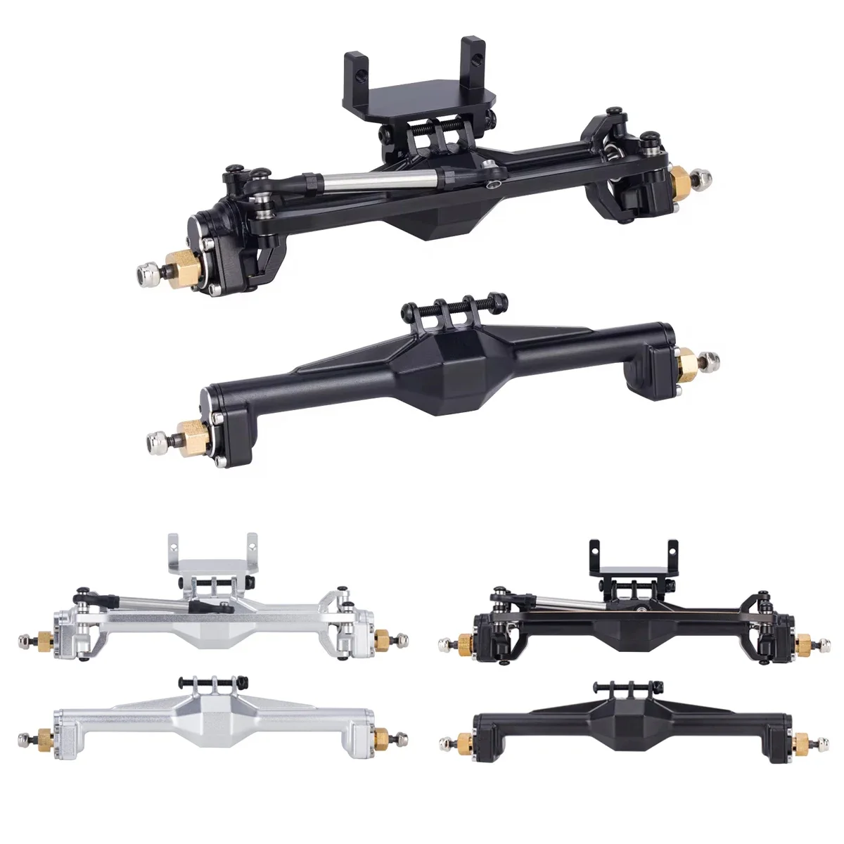 

1/18 TRX-4M Aluminum Brass Front and Rear Diamond Portal Axle with Lay Down Servo Mount for RC Crawler Car TRX4M Upgrade parts