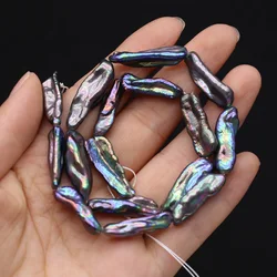Natural Pearl Irregular Baroque Shaped Beads Round Cross Button for Making DIY Charm Jewelry Necklace Bracelet
