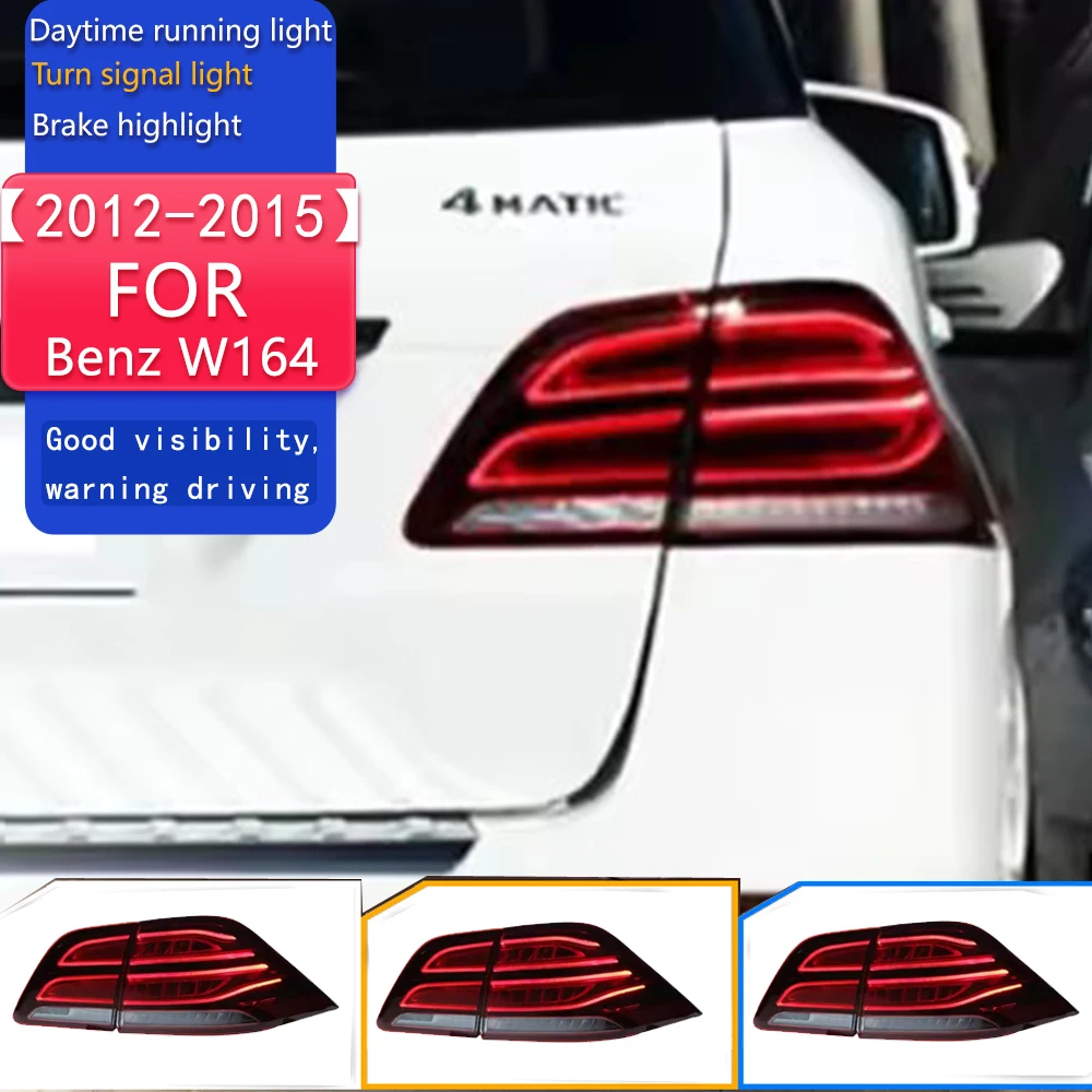 

Car Styling for Benz W164 Tail Lights 2012-2015 ML350 ML400 GLE W166 LED Tail Lamp DRL Signal Brake Reverse auto Accessories