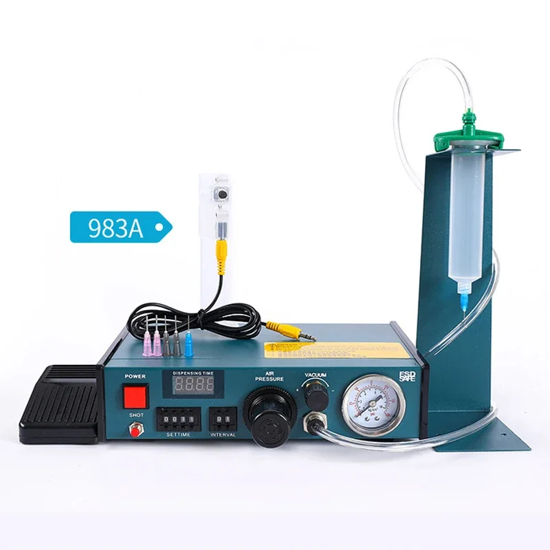 983A 220V Glue Dispenser Machine Solder Fluxes Paste Controller Dropper Liquid Dispensing Controller Fluid Dispenser Tools