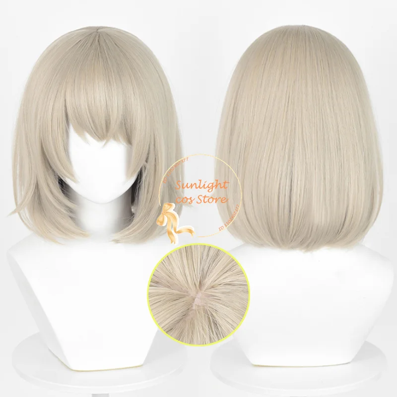 

Anime Falin Touden Cosplay Wig 35cm Short Grey Gold Wigs Women Cosplay Anime Cosplay Wig Heat Resistant Synthetic Hair + Wig Cap