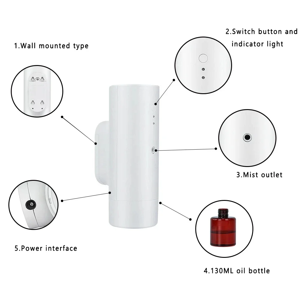 Dyfuzor zapachowy sterowanie Bluetooth zapach do domu dyfuzor ścienny hotelowy odświeżacz powietrza stacjonarny zapachowy