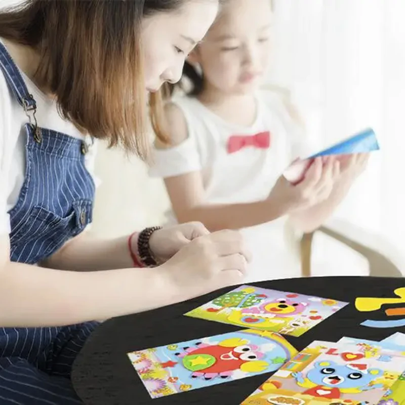 20 stks/set 3D EVA Foam Sticker Speelgoed Kinderen Klassieke Stickers Speelgoed Leuke Cartoon Dier Puzzel voor Kinderen Speelgoed Meisjes Geschenken TMZ