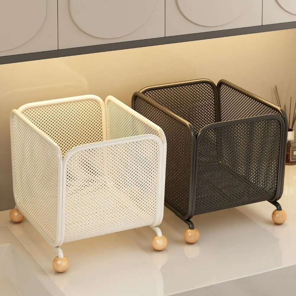 

Stylish Iron Tea Bag Storage Box Durable Large Capacity Onion Garlic Ginger Storage Box Simple Snack Storage Basket Desktop