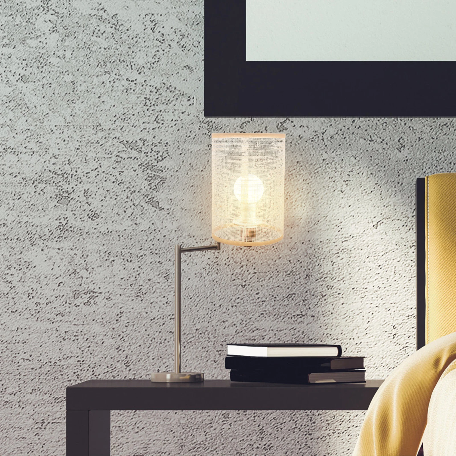

Linen Lampshade E27 E14 Table Floor Lamp Shades Large Replacement Modern Desk Bedroom Light Covers Soft Bright