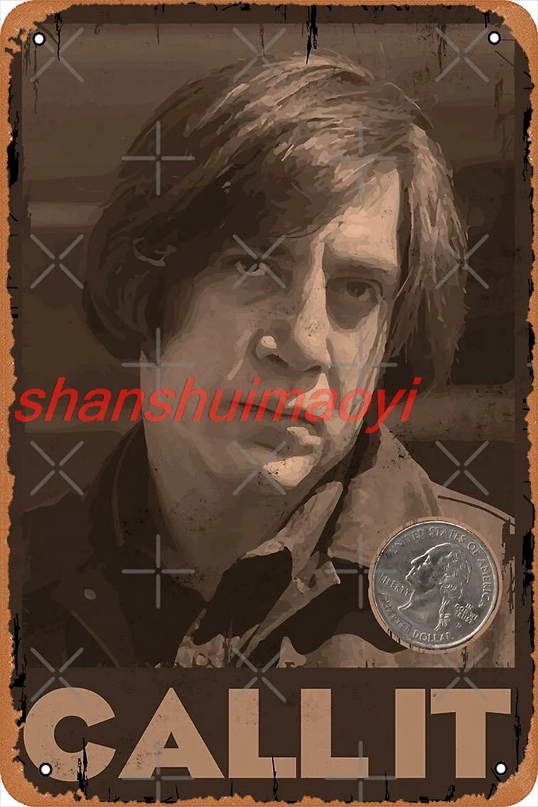 Metal Sign - No Country for Old Men - Anton Chigurh - Javier Bardem - Call It Tin Poster 12 X 8 Inches SHANSUI