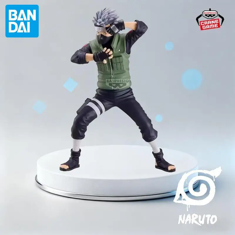 En Stock Bandai Original Naruto Hatake Kakashi figuras de Anime modelos de acción muñecas de dibujos animados juguetes de escritorio adornos regalos del Festival