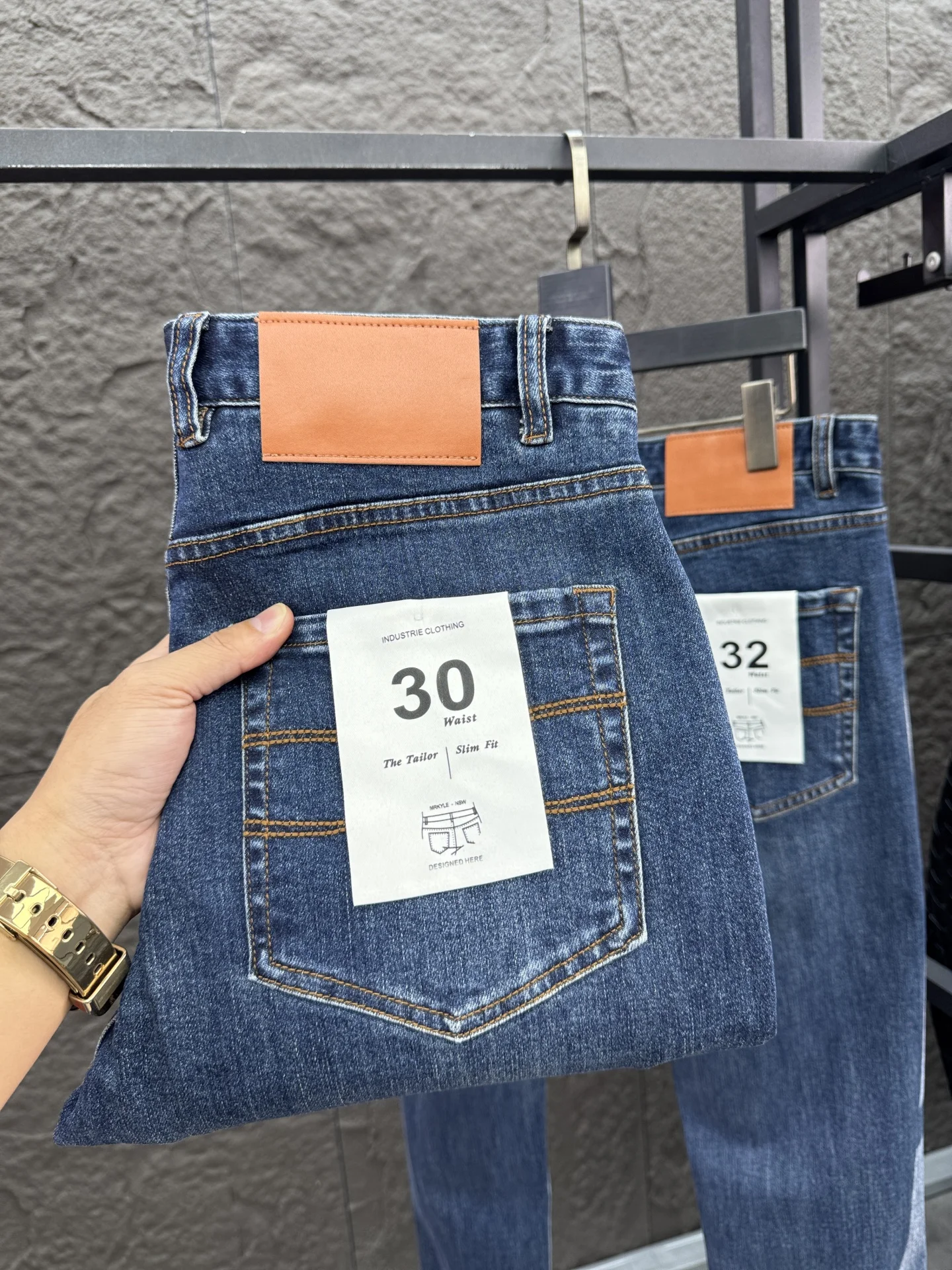 

Мужские прямые джинсы Thiened, длинные бархатные хлопковые эластичные удобные джинсовые брюки 640045 унций, повседневные удобные брюки