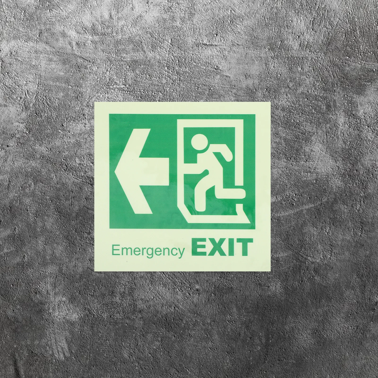 Emergency Exit Sticker Glow In Dark Self Adhesive Waterproof Luminous Safety Sign For Malls Supermarkets Cinemas Bars Evacuation