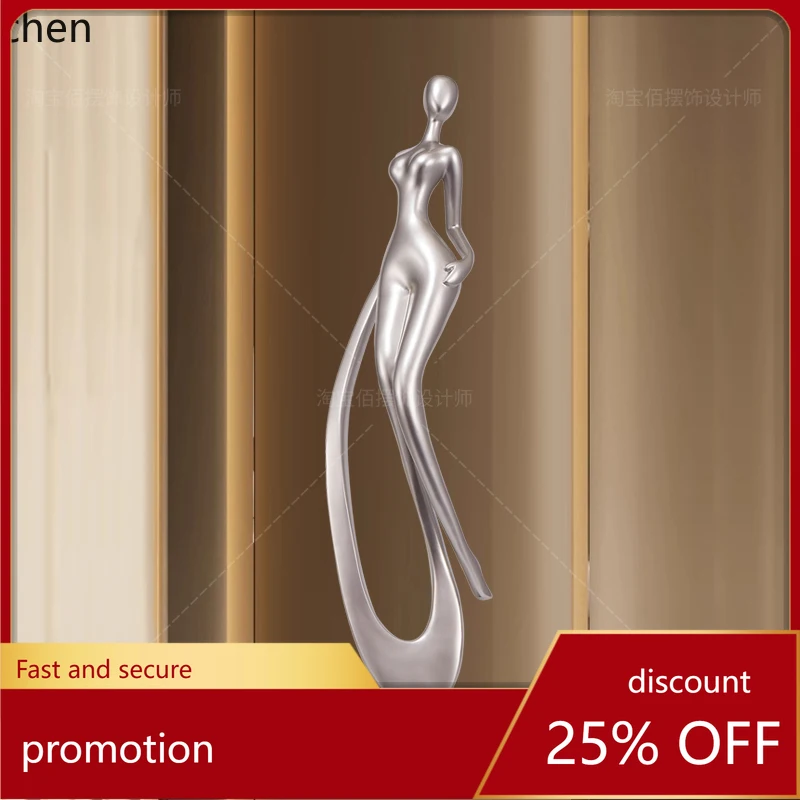 

CZ Art Figure Sculpture Ornament Italian Style Living Room TV Cabinet Niche Entrance Cabinet High-End Decorative Piece