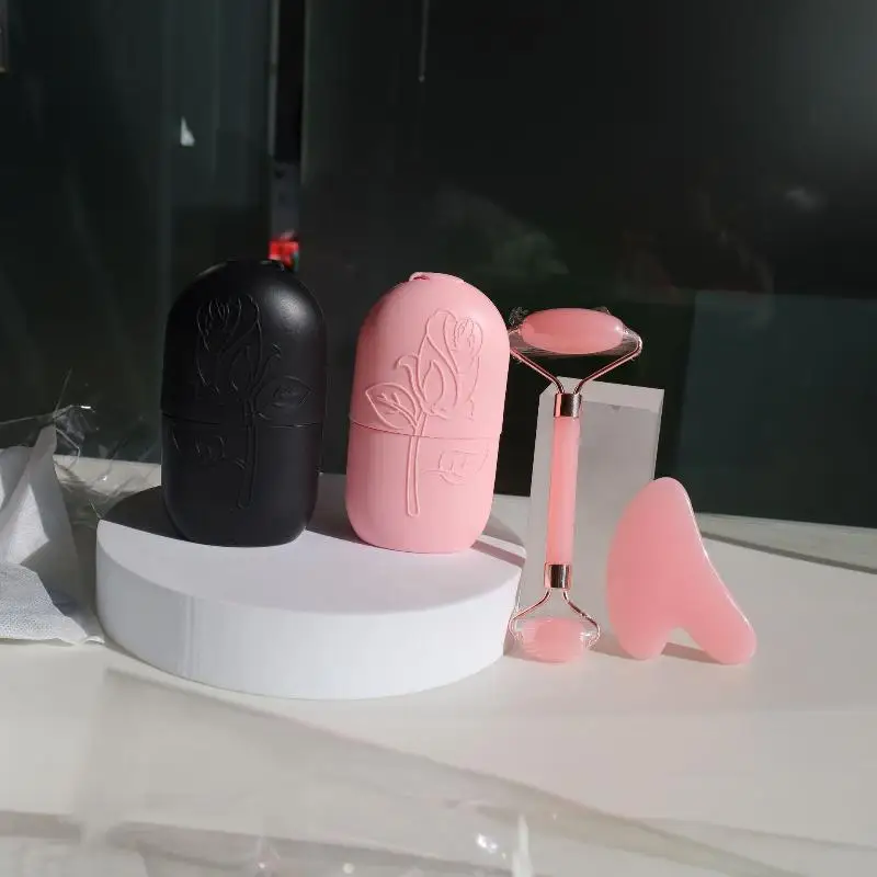 

Набор из 3-х массажных роликов для лица: ледяной ролик, гуаша и инструмент для лифтинга и контуринга лица