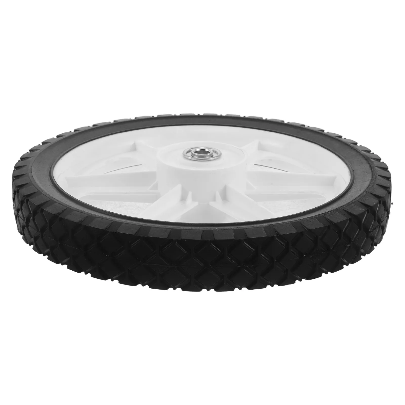 12 Inch Puncture Proof Rubber Wheelbarrow Wheels Replacement Heavy Duty Flat Free Garden Cart Tires for Lawn Mower Hand Truck