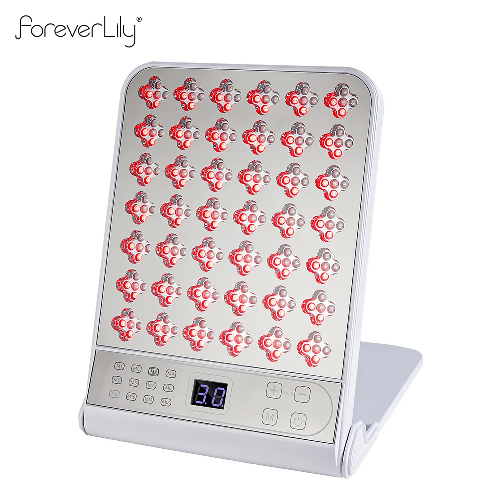 ワイヤレスLEDフェイシャルマスク 210個LEDライトパネルランプ 美容機器 4色光子 アンチエイジング ボディスキンケア 若返りツール