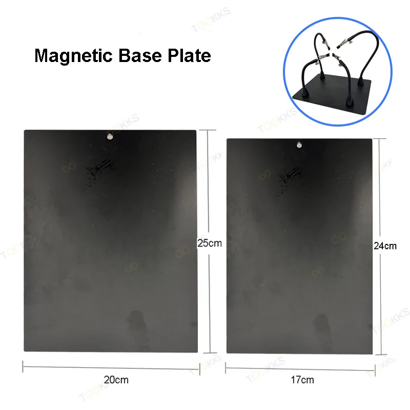 HZY Magnetic PCB Circuit Board Holder Wire Clip Third Hand with 4 Flexible Arms Helping Hands Soldering Station Repair Tool Set