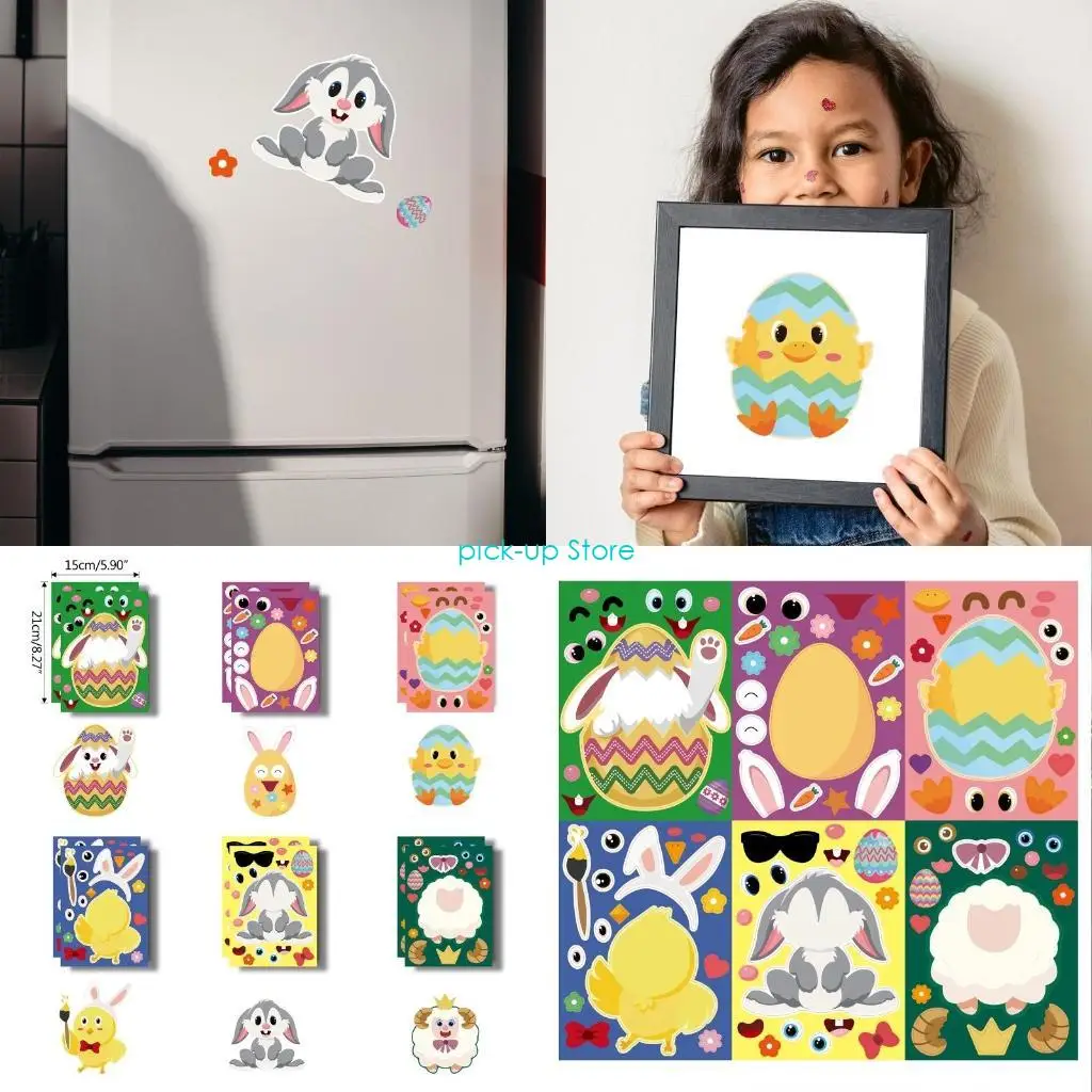 

Q5WA пасхальные яйца наклейки декоративные наклейки пасхальные подарки упаковочные этикетки для детских подарков